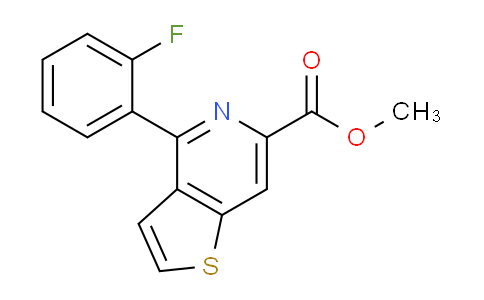CAS No. 1344704-45-5, Methyl 4-(2-fluorophenyl)thieno[3,2-c]pyridine-6-carboxylate