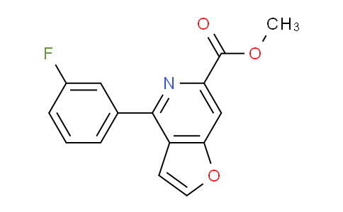 CAS No. 1344702-25-5, Methyl 4-(3-fluorophenyl)furo[3,2-c]pyridine-6-carboxylate