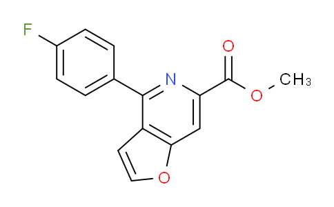 CAS No. 1344701-79-6, Methyl 4-(4-fluorophenyl)furo[3,2-c]pyridine-6-carboxylate