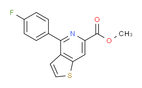 CAS No. 1344688-13-6, Methyl 4-(4-fluorophenyl)thieno[3,2-c]pyridine-6-carboxylate