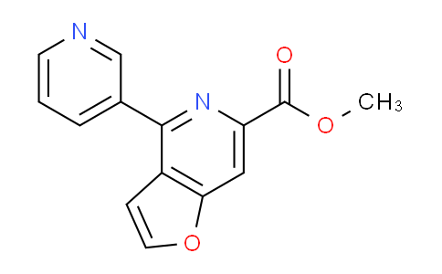 CAS No. 1344691-57-1, Methyl 4-(pyridin-3-yl)furo[3,2-c]pyridine-6-carboxylate