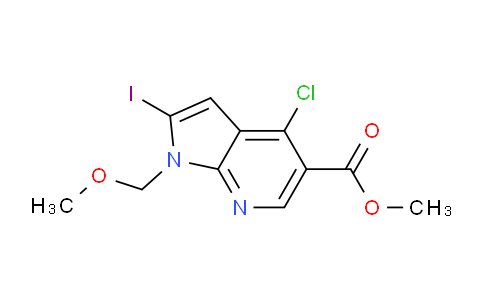 CAS No. 1312581-07-9, Methyl 4-chloro-2-iodo-1-(methoxymethyl)-1H-pyrrolo[2,3-b]pyridine-5-carboxylate
