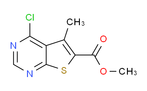 CAS No. 832113-96-9, Methyl 4-chloro-5-methyl-thieno[2,3-d]pyrimidine-6-carboxylate