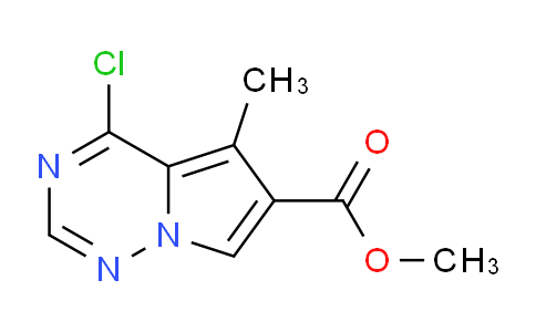 CAS No. 310442-40-1, Methyl 4-chloro-5-methylpyrrolo[2,1-f][1,2,4]triazine-6-carboxylate