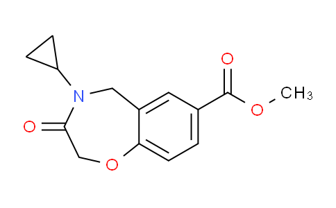 CAS No. 1707378-75-3, Methyl 4-cyclopropyl-3-oxo-2,3,4,5-tetrahydrobenzo[f][1,4]oxazepine-7-carboxylate
