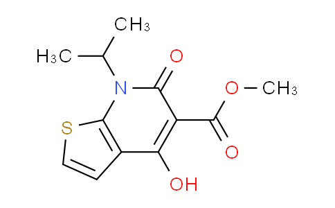 CAS No. 869493-47-0, Methyl 4-hydroxy-7-isopropyl-6-oxo-6,7-dihydrothieno[2,3-b]pyridine-5-carboxylate