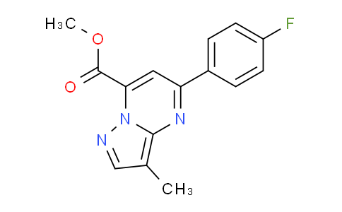 CAS No. 1443279-71-7, Methyl 5-(4-fluorophenyl)-3-methylpyrazolo[1,5-a]pyrimidine-7-carboxylate