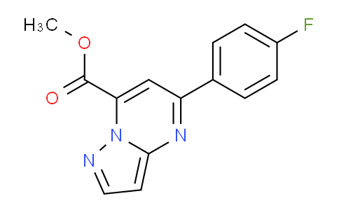 CAS No. 932243-23-7, Methyl 5-(4-fluorophenyl)pyrazolo[1,5-a]pyrimidine-7-carboxylate