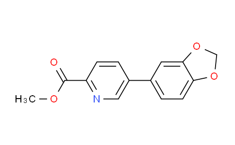 CAS No. 1799412-38-6, Methyl 5-(benzo[d][1,3]dioxol-5-yl)picolinate