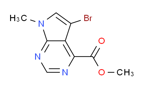 CAS No. 1823924-68-0, Methyl 5-bromo-7-methyl-7H-pyrrolo[2,3-d]pyrimidine-4-carboxylate