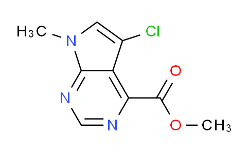 CAS No. 1823922-80-0, Methyl 5-chloro-7-methyl-7H-pyrrolo[2,3-d]pyrimidine-4-carboxylate