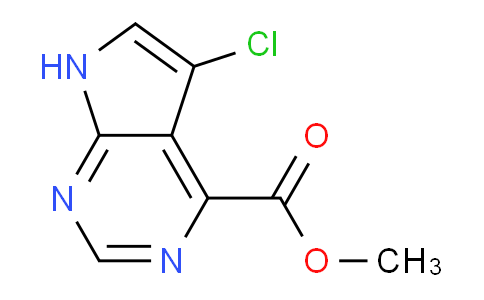 CAS No. 1095822-65-3, Methyl 5-chloro-7H-pyrrolo[2,3-d]pyrimidine-4-carboxylate