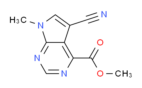 CAS No. 1823484-67-8, Methyl 5-cyano-7-methyl-7H-pyrrolo[2,3-d]pyrimidine-4-carboxylate