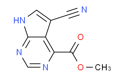 CAS No. 1095822-75-5, Methyl 5-cyano-7H-pyrrolo[2,3-d]pyrimidine-4-carboxylate