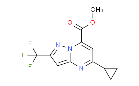 CAS No. 1795503-18-2, Methyl 5-cyclopropyl-2-(trifluoromethyl)pyrazolo[1,5-a]pyrimidine-7-carboxylate