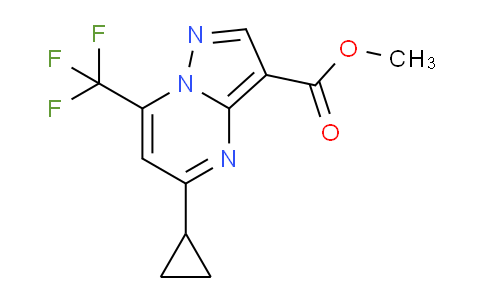 CAS No. 1018142-86-3, Methyl 5-cyclopropyl-7-(trifluoromethyl)pyrazolo[1,5-a]pyrimidine-3-carboxylate