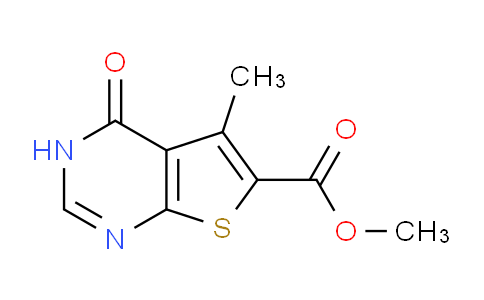 CAS No. 457911-10-3, Methyl 5-methyl-4-oxo-3,4-dihydrothieno[2,3-d]pyrimidine-6-carboxylate