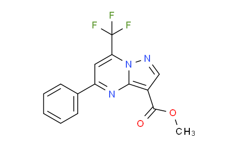 CAS No. 312635-18-0, Methyl 5-phenyl-7-(trifluoromethyl)pyrazolo[1,5-a]pyrimidine-3-carboxylate