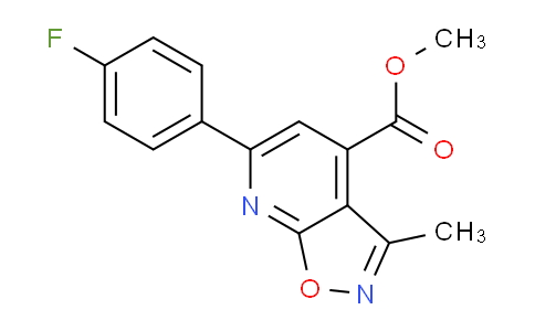 CAS No. 875424-64-9, Methyl 6-(4-fluorophenyl)-3-methylisoxazolo[5,4-b]pyridine-4-carboxylate