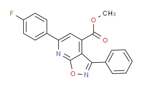 CAS No. 1018125-83-1, Methyl 6-(4-fluorophenyl)-3-phenylisoxazolo[5,4-b]pyridine-4-carboxylate