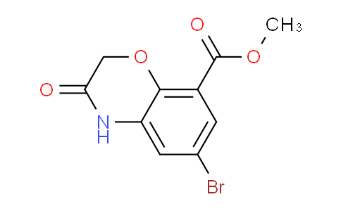 CAS No. 141761-85-5, Methyl 6-bromo-3-oxo-3,4-dihydro-2H-benzo[b][1,4]oxazine-8-carboxylate