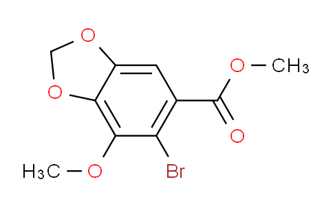 CAS No. 81474-47-7, Methyl 6-bromo-7-methoxybenzo[d][1,3]dioxole-5-carboxylate