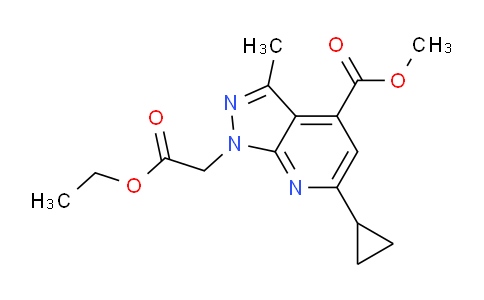 CAS No. 938018-56-5, Methyl 6-cyclopropyl-1-(2-ethoxy-2-oxoethyl)-3-methyl-1H-pyrazolo[3,4-b]pyridine-4-carboxylate
