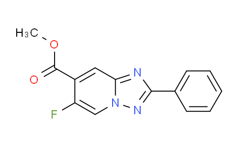 CAS No. 1380331-32-7, Methyl 6-fluoro-2-phenyl-[1,2,4]triazolo[1,5-a]pyridine-7-carboxylate