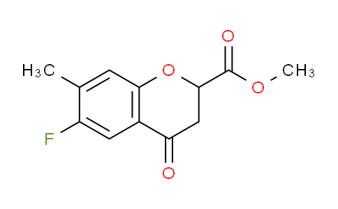 CAS No. 1420793-68-5, Methyl 6-fluoro-7-methyl-4-oxochroman-2-carboxylate
