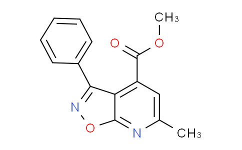 CAS No. 938018-10-1, Methyl 6-methyl-3-phenylisoxazolo[5,4-b]pyridine-4-carboxylate