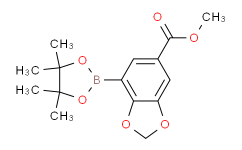 CAS No. 2377610-95-0, Methyl 7-(4,4,5,5-tetramethyl-1,3,2-dioxaborolan-2-yl)benzo[d][1,3]dioxole-5-carboxylate