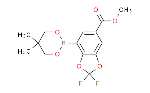 CAS No. 1150271-58-1, Methyl 7-(5,5-dimethyl-1,3,2-dioxaborinan-2-yl)-2,2-difluorobenzo[d][1,3]dioxole-5-carboxylate