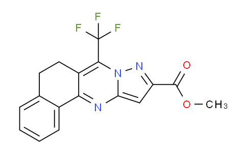 CAS No. 313389-78-5, Methyl 7-(trifluoromethyl)-5,6-dihydrobenzo[h]pyrazolo[5,1-b]quinazoline-10-carboxylate
