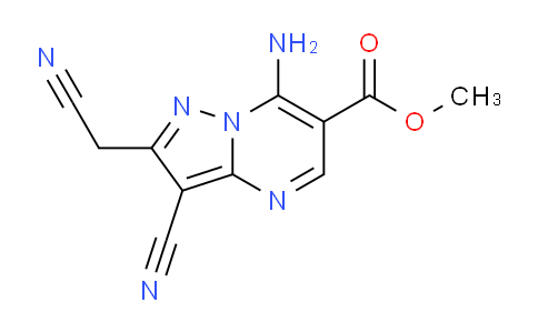 CAS No. 886361-35-9, Methyl 7-amino-3-cyano-2-(cyanomethyl)pyrazolo[1,5-a]pyrimidine-6-carboxylate