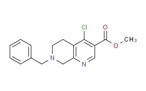 CAS No. 1785037-46-8, Methyl 7-Benzyl-4-chloro-5,6,7,8-tetrahydro-1,7-naphthyridine-3-carboxylate