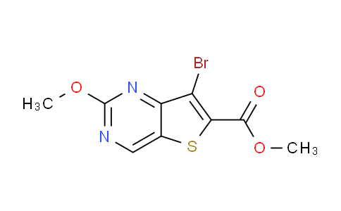 CAS No. 1259978-37-4, Methyl 7-bromo-2-methoxythieno[3,2-d]pyrimidine-6-carboxylate