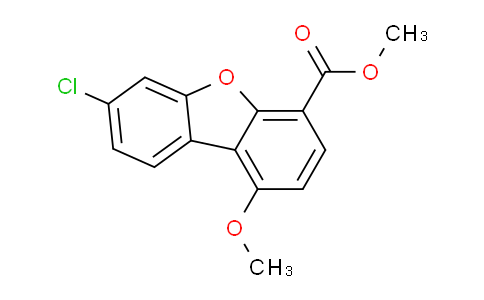 CAS No. 1956371-50-8, Methyl 7-chloro-1-methoxydibenzo[b,d]furan-4-carboxylate