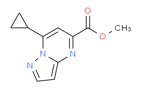 CAS No. 1458593-65-1, Methyl 7-cyclopropylpyrazolo[1,5-a]pyrimidine-5-carboxylate