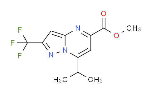 CAS No. 1798723-27-9, Methyl 7-isopropyl-2-(trifluoromethyl)pyrazolo[1,5-a]pyrimidine-5-carboxylate