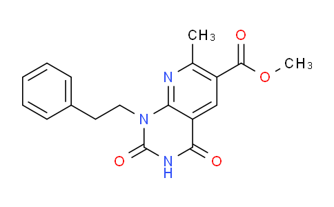 CAS No. 1324060-47-0, Methyl 7-methyl-2,4-dioxo-1-phenethyl-1,2,3,4-tetrahydropyrido[2,3-d]pyrimidine-6-carboxylate