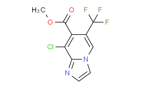 CAS No. 1186405-14-0, Methyl 8-chloro-6-(trifluoromethyl)imidazo[1,2-a]pyridine-7-carboxylate