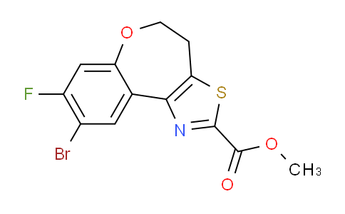 CAS No. 1555704-86-3, Methyl 9-bromo-8-fluoro-4,5-dihydrobenzo[2,3]oxepino[4,5-d]thiazole-2-carboxylate