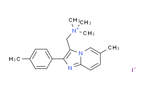 CAS No. 106961-34-6, N,N,N-Trimethyl-1-(6-methyl-2-(p-tolyl)imidazo[1,2-a]pyridin-3-yl)methanaminium iodide
