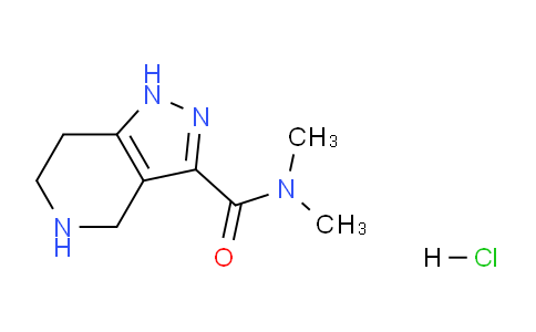 CAS No. 1211512-45-6, N,N-Dimethyl-4,5,6,7-tetrahydro-1H-pyrazolo[4,3-c]pyridine-3-carboxamide hydrochloride