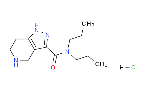 CAS No. 1220034-09-2, N,N-Dipropyl-4,5,6,7-tetrahydro-1H-pyrazolo[4,3-c]pyridine-3-carboxamide hydrochloride