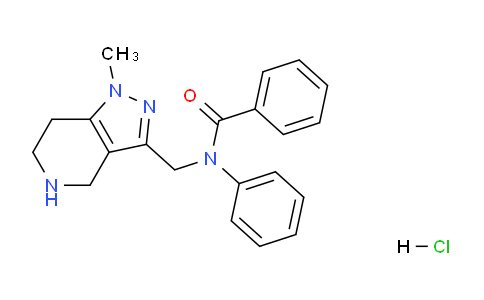 CAS No. 1185302-45-7, N-((1-Methyl-4,5,6,7-tetrahydro-1H-pyrazolo[4,3-c]pyridin-3-yl)methyl)-N-phenylbenzamide hydrochloride