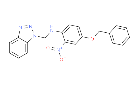 CAS No. 1033194-52-3, N-((1H-Benzo[d][1,2,3]triazol-1-yl)methyl)-4-(benzyloxy)-2-nitroaniline