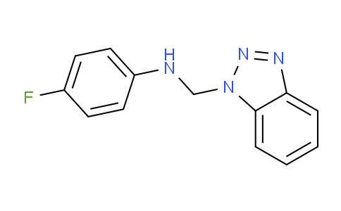 CAS No. 158719-41-6, N-((1H-Benzo[d][1,2,3]triazol-1-yl)methyl)-4-fluoroaniline