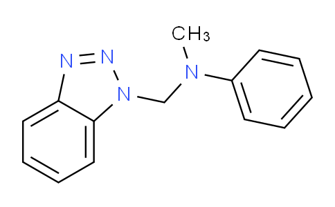 CAS No. 15497-51-5, N-((1H-Benzo[d][1,2,3]triazol-1-yl)methyl)-N-methylaniline