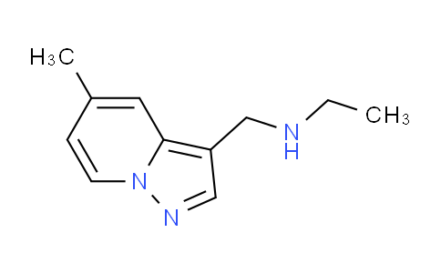 CAS No. 1708160-30-8, N-((5-Methylpyrazolo[1,5-a]pyridin-3-yl)methyl)ethanamine